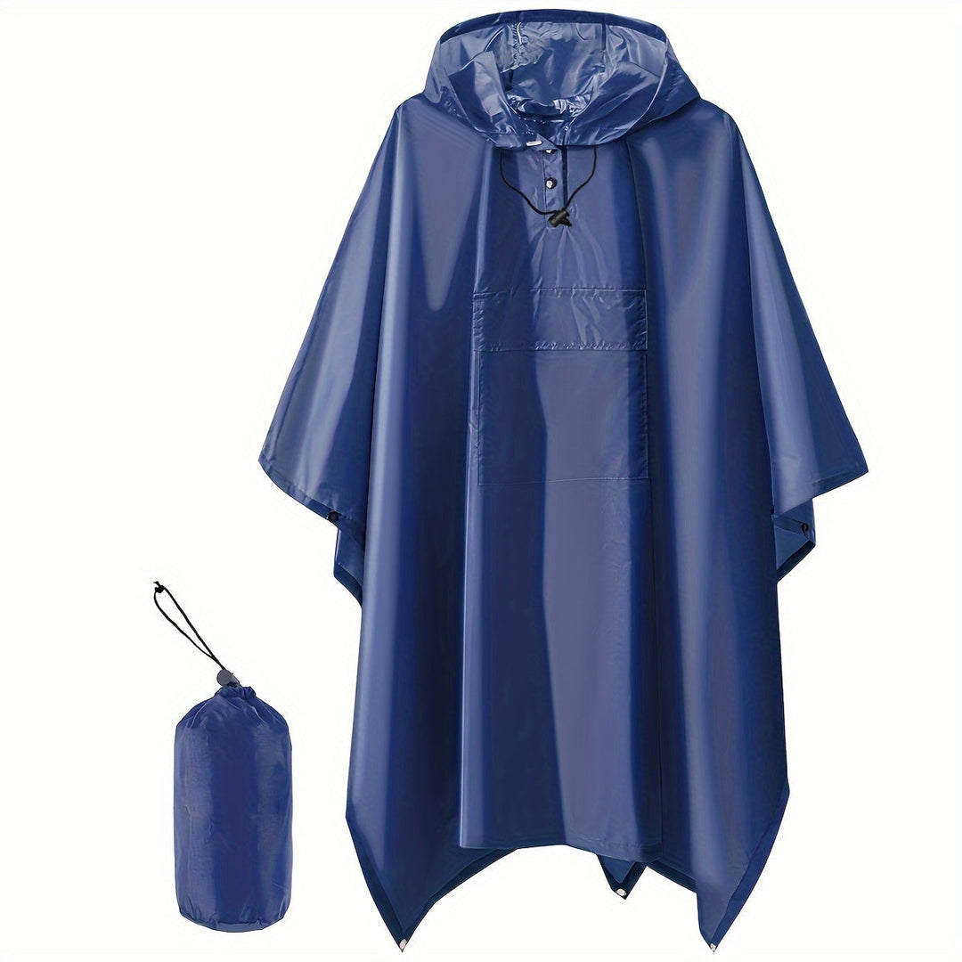 Levoire | Veste De Pluie Réversible Imperméable Avec Capuche Bleu