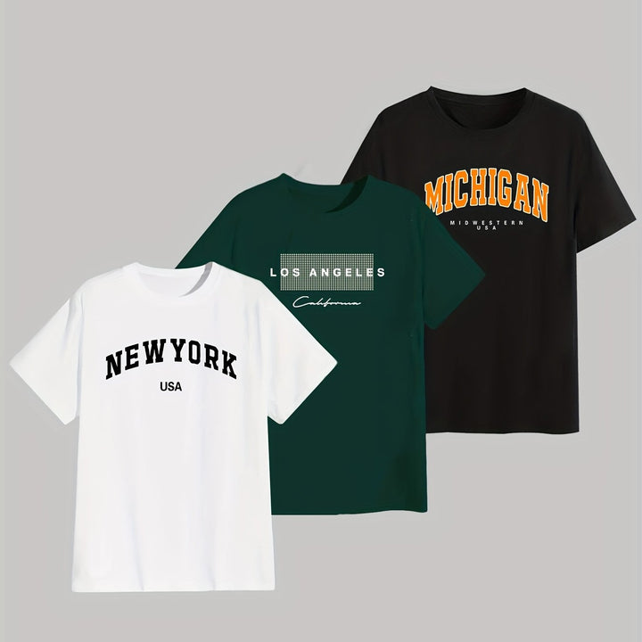 Levoire | T-Shirt Rentou Avec Imprimé Créatif Blanc Vert Noir