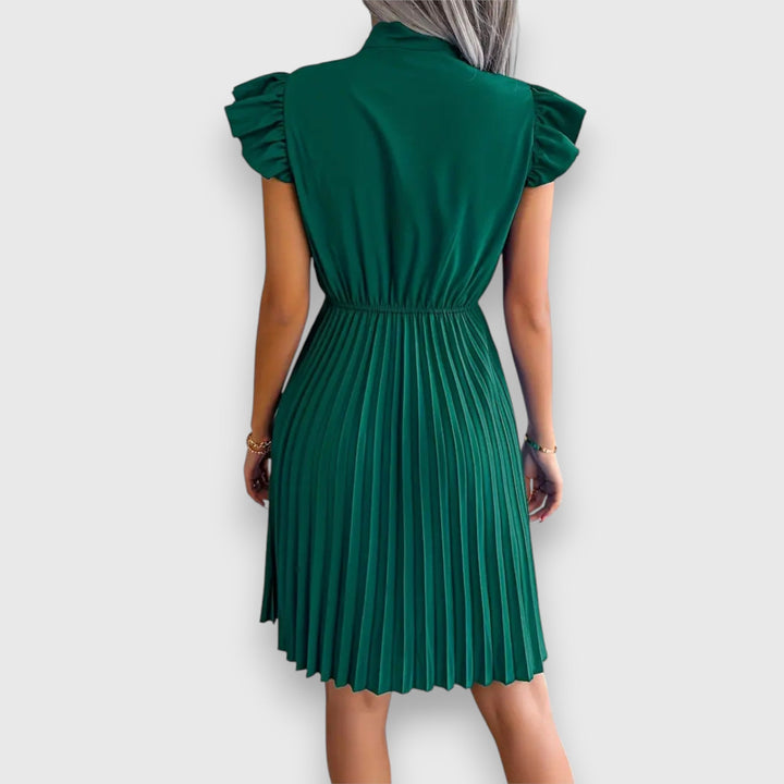 Levoire | Robe Courte Manches Courtes Avec Nœud