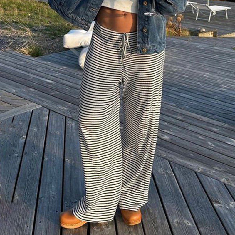 Levoire | Pantalon Rayé Tendance Pour Un Look Frais