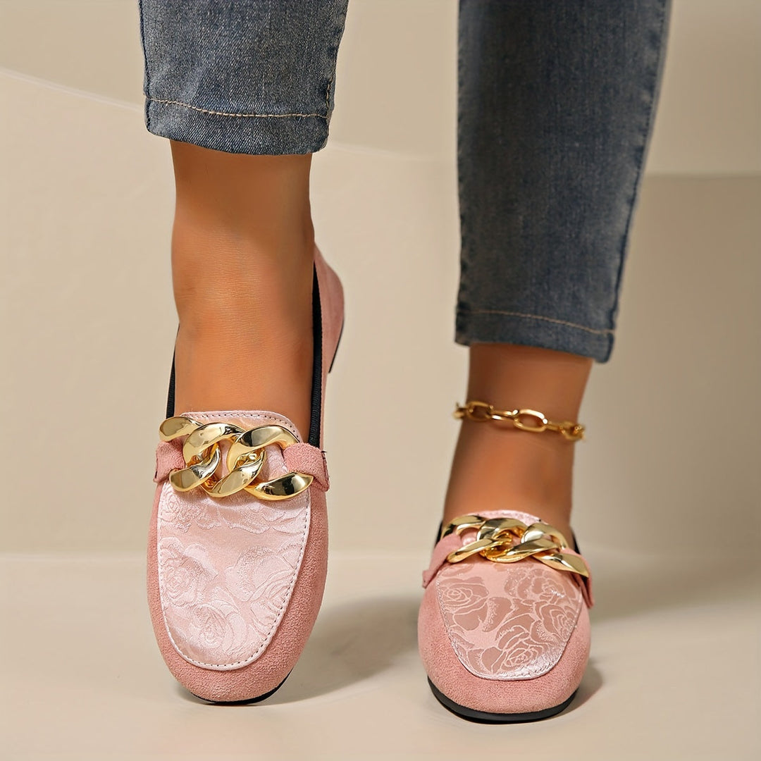 Levoire | Femmes Grande Taille Chaussures Plates Semelle Douce Couleur rose
