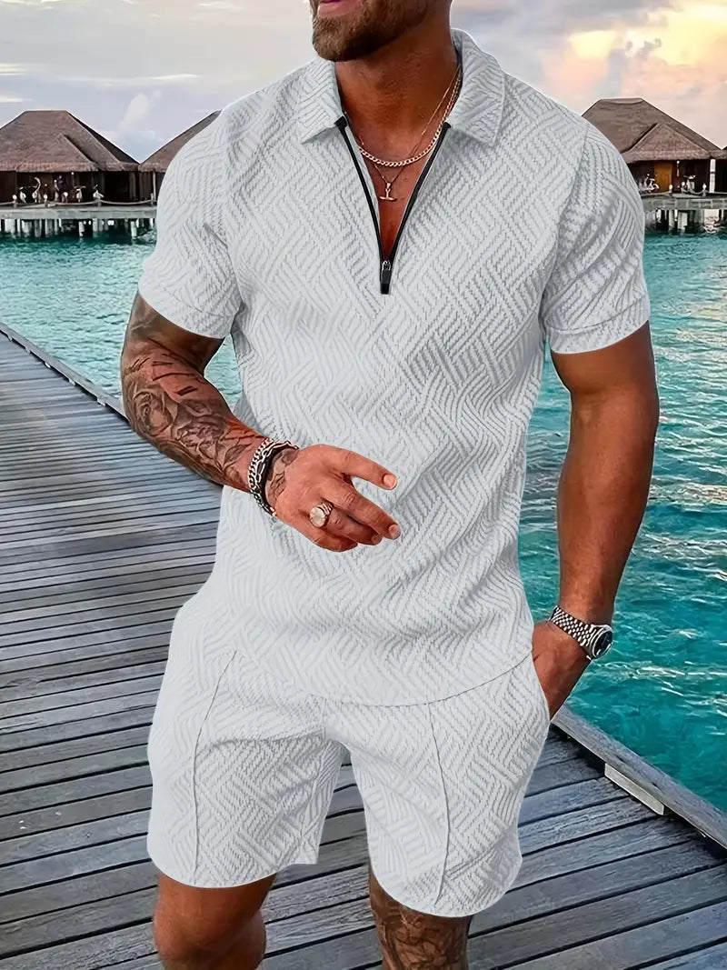 Levoire | Ensemble Élégant Pour Hommes Blanc