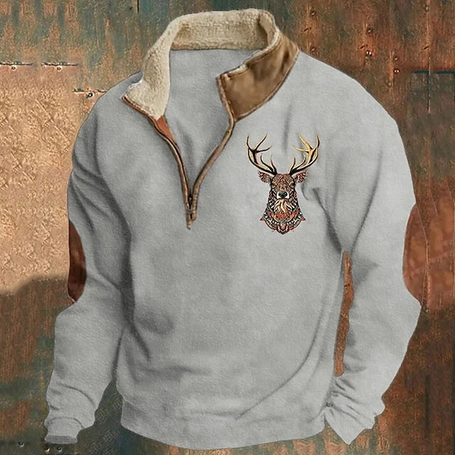 Levoire | Pull Élégant Avec Fermeture Éclair Quart De Zip Blanc