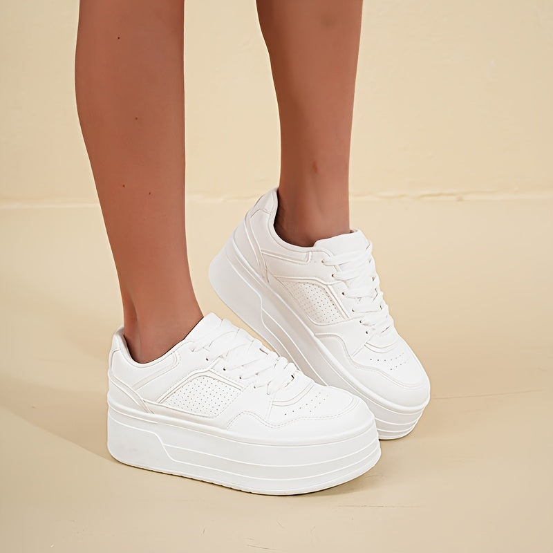 Levoire | Baskets À Plateforme Blanches Tendance & Confortables