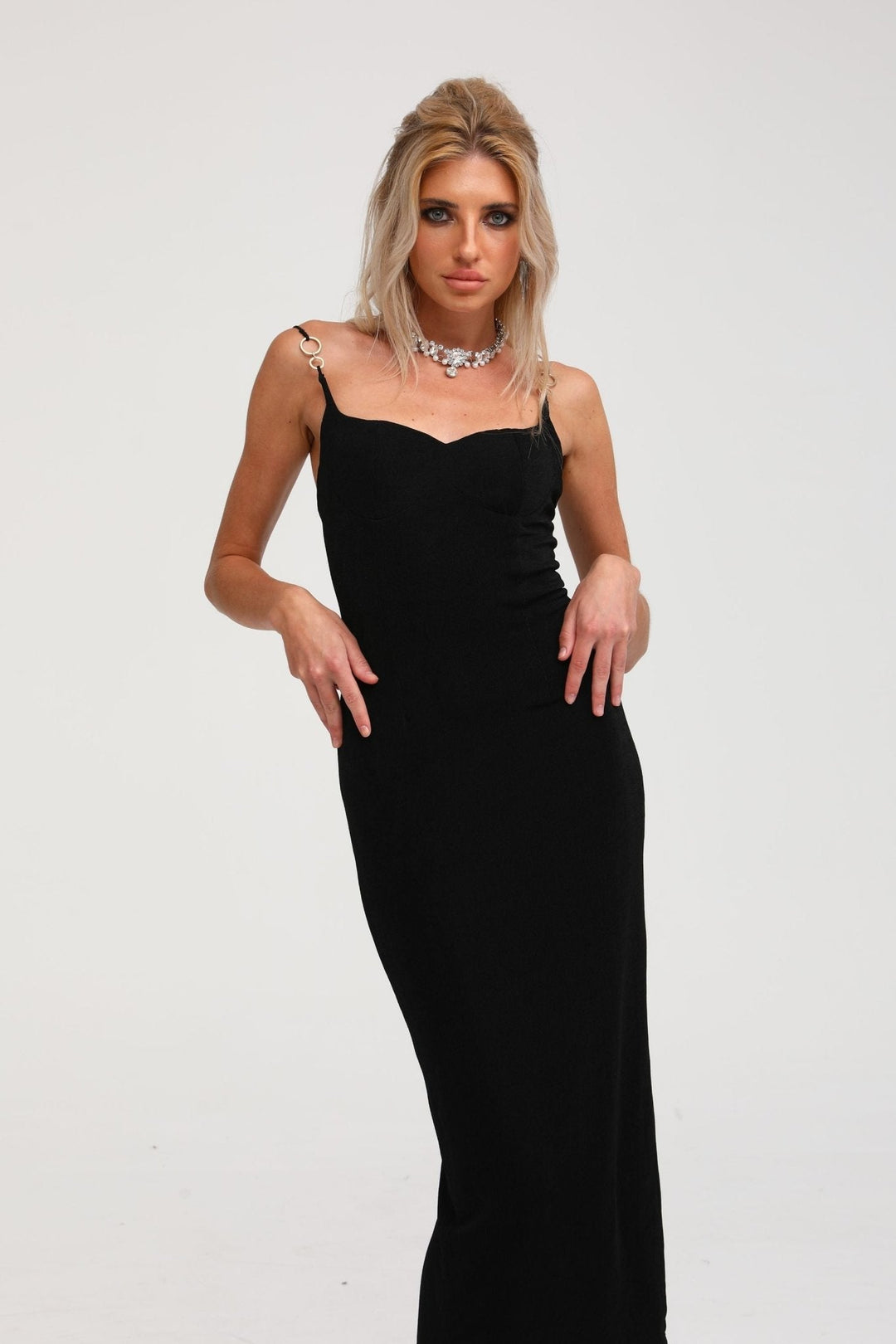 Levoire | Robe Midi Bustier Noire