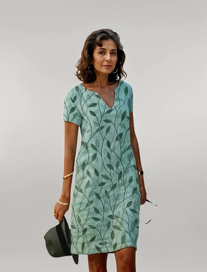 Levoire | Robe À Manches Longues Élégante Vert