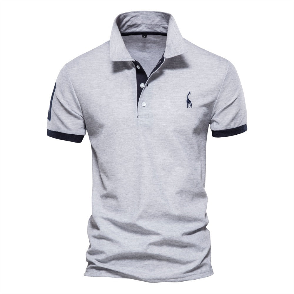 Levoire | Polo élégant pour homme moderne Gris Bleu foncé