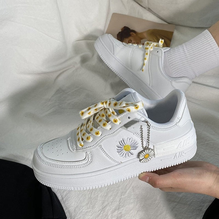 Levoire | Chaussures de cheville à imprimé floral antidérapantes relaxantes Blanc