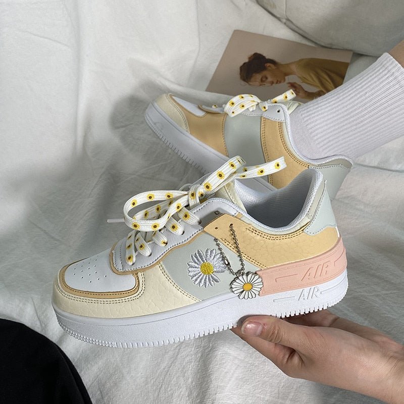 Levoire | Chaussures de cheville à imprimé floral antidérapantes relaxantes Jaune clair