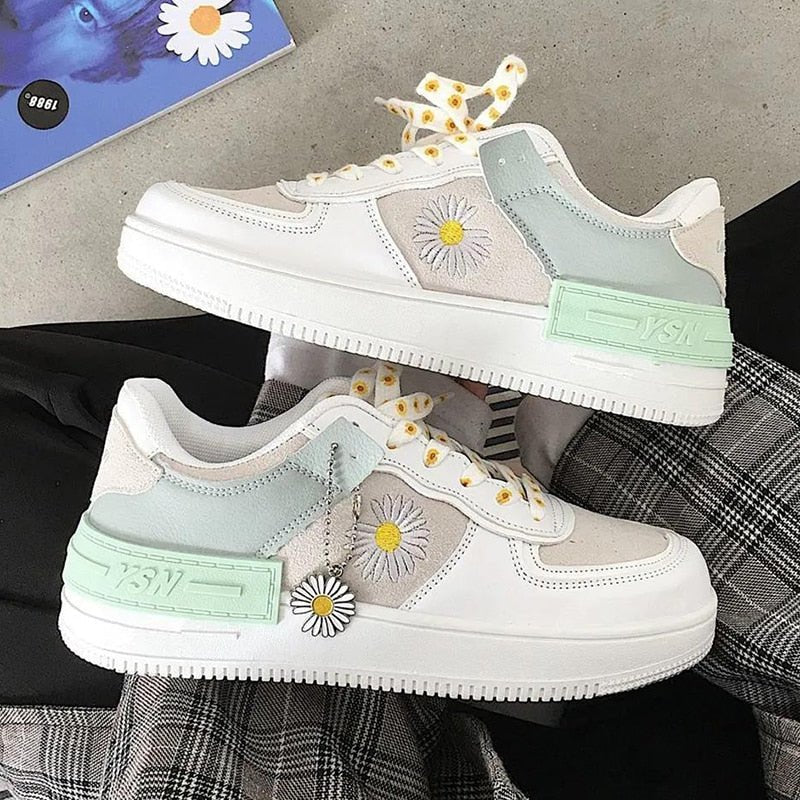 Levoire | Chaussures de cheville à imprimé floral antidérapantes relaxantes Vert clair