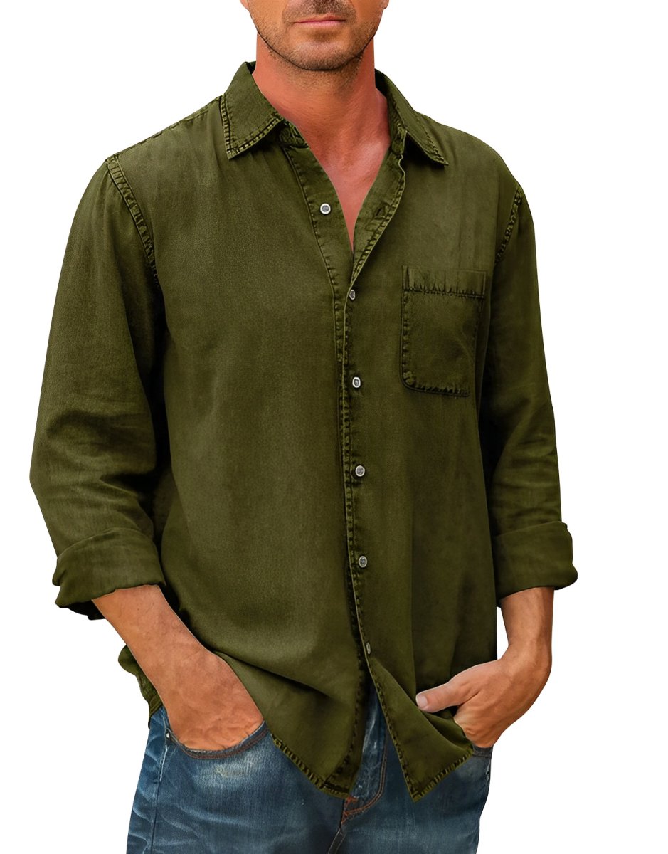 Levoire | Chemise En Jean Vert