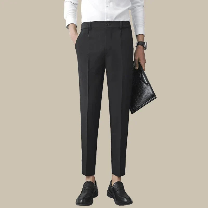 Levoire | Pantalons Stretch Slim Fit Élégants Pour Hommes Noir