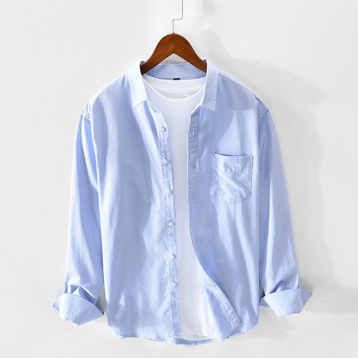 Levoire | Chemise Oxford Pour Hommes En Coton Respirant Classique, Polyvalente Et Confortable