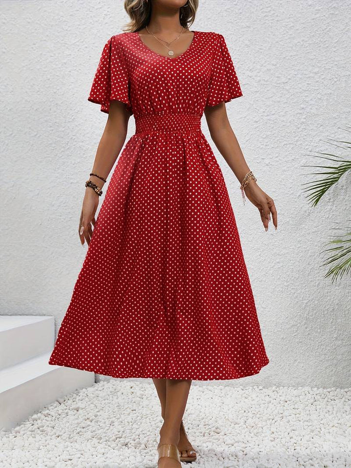 Levoire | Imprimé Robe À Manches Courtes Pour Le Printemps Et L'Été