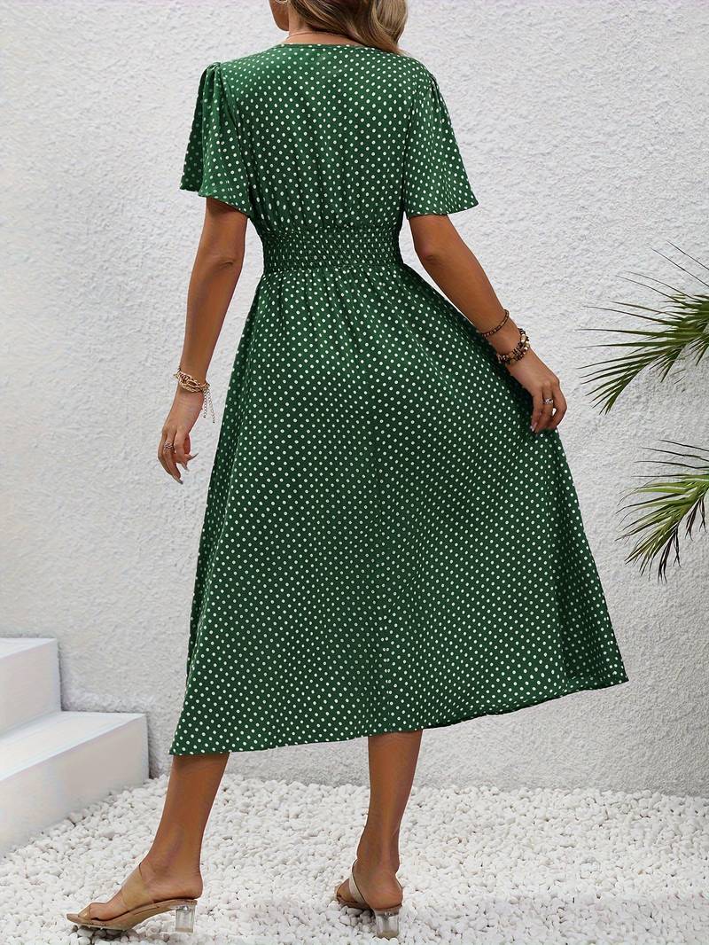 Levoire | Imprimé Robe À Manches Courtes Pour Le Printemps Et L'Été