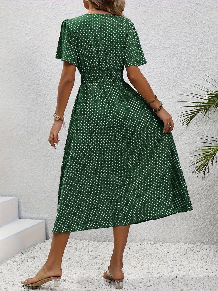 Levoire | Imprimé Robe À Manches Courtes Pour Le Printemps Et L'Été