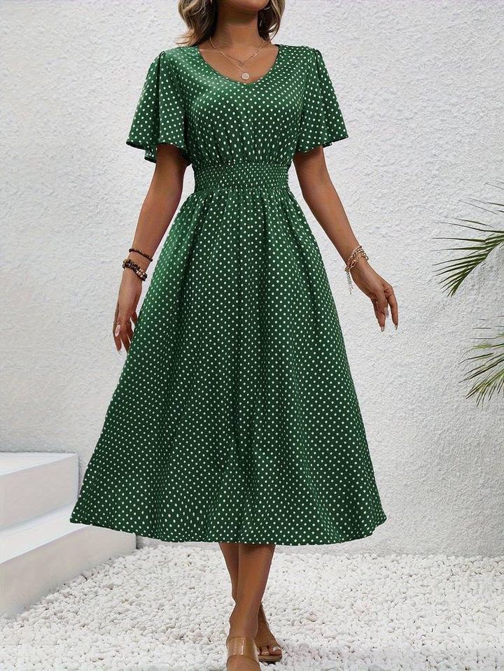 Levoire | Imprimé Robe À Manches Courtes Pour Le Printemps Et L'Été