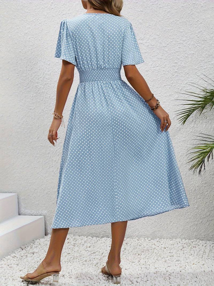 Levoire | Imprimé Robe À Manches Courtes Pour Le Printemps Et L'Été