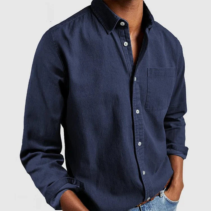 Levoire | Chemise Décontractée Bleu foncé