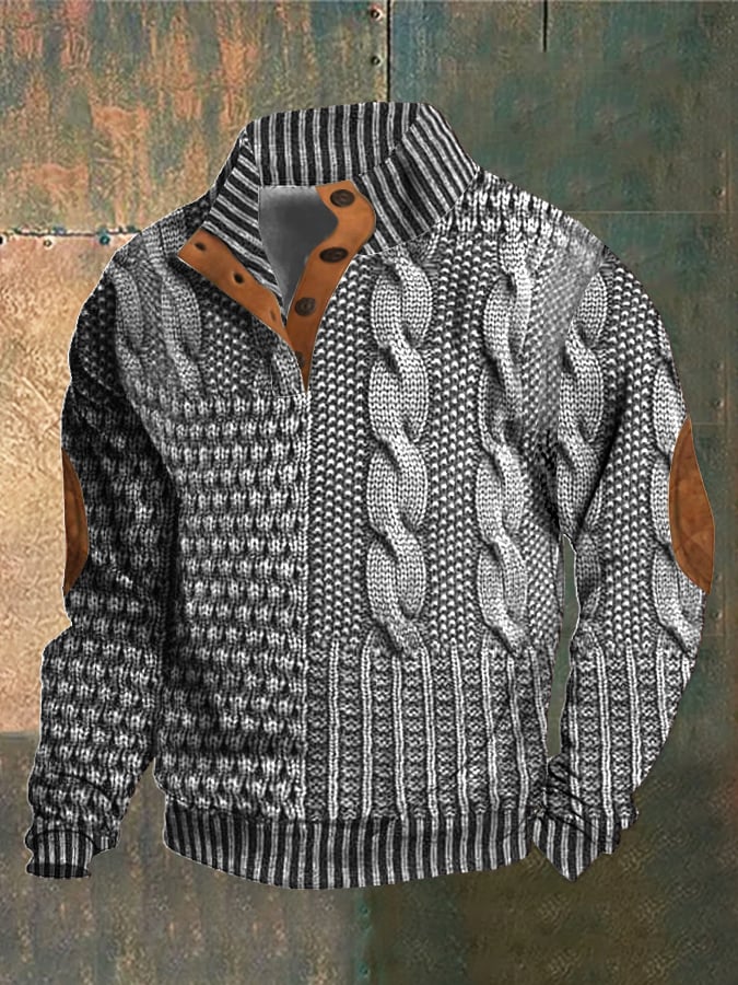 Levoire | Rento pull-over avec des boutons élégants Gris clair