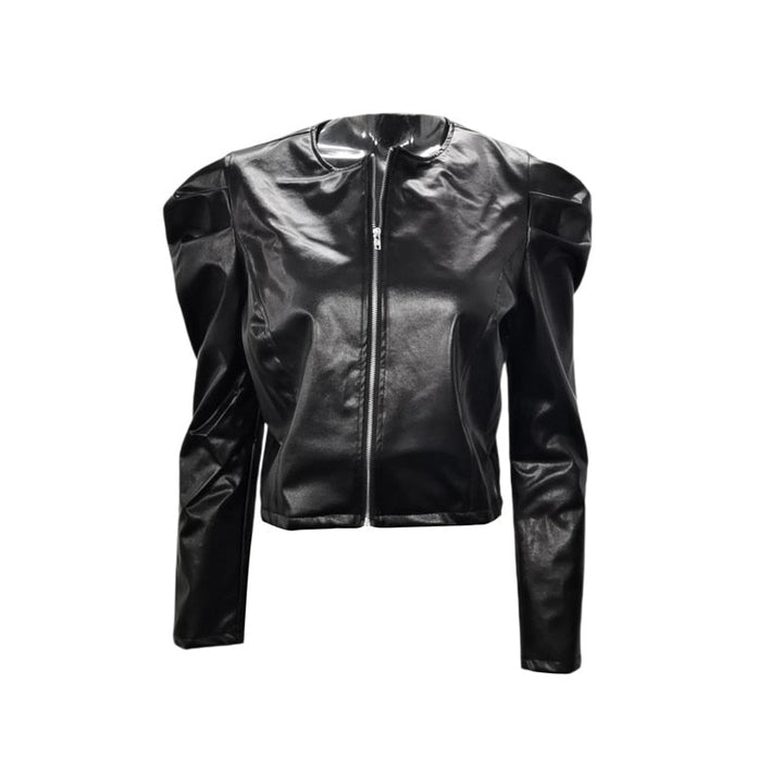 Levoire | Veste En Simili Cuir Élégante Courte Pour Femmes