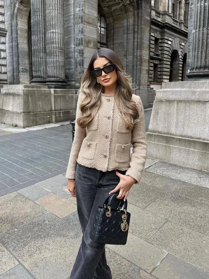 Levoire | Blazer Bomber Élégant À Côtes