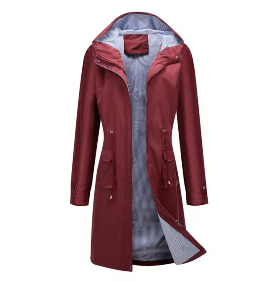 Levoire | Manteau Long Femme Imperméable Capuche Confort Rot