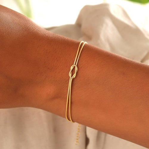 Levoire | Bracelet Minimaliste Nœud Amoureux
