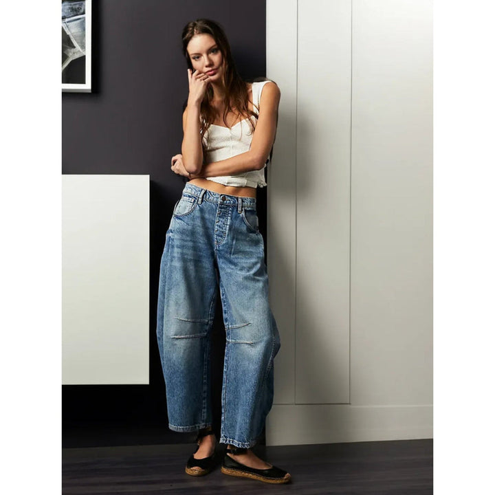 Levoire | Jeans Larges Tendance Élégants, Confortables Et Polyvalents Bleu