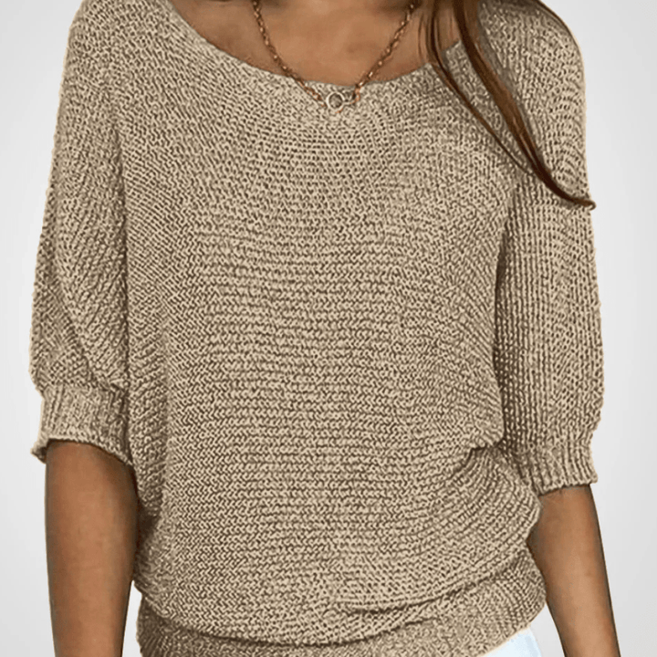 Levoire | Pull en tricot léger femme Pull Jumper Gilet Kaki