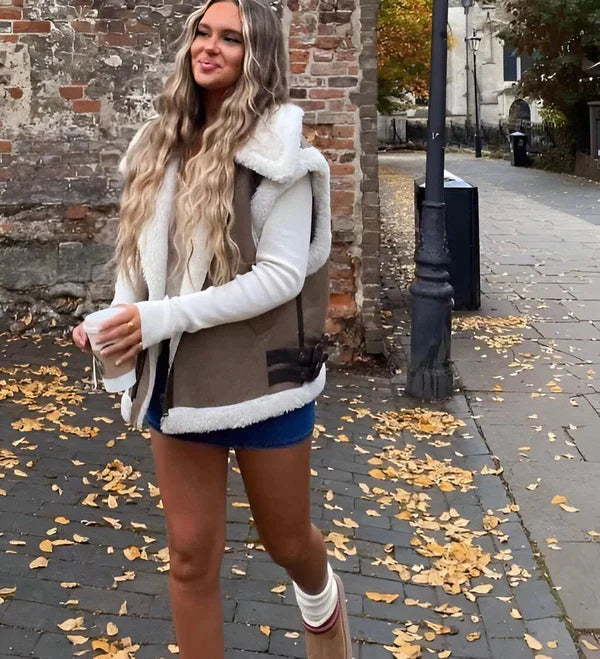 Levoire | Gilet D'Automne Avec Doublure En Teddy