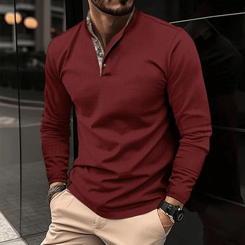 Levoire | Pull Polo Col Coloré Homme
