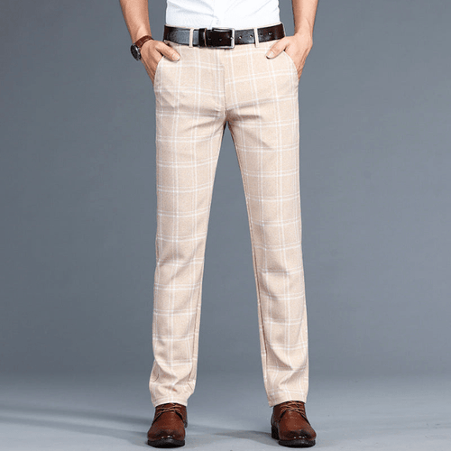 Levoire | Pantalon à carreaux Pantalon pour homme confortable avec motif à carreaux classique