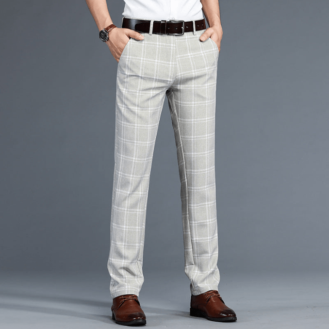 Levoire | Pantalon à carreaux Pantalon pour homme confortable avec motif à carreaux classique Vert