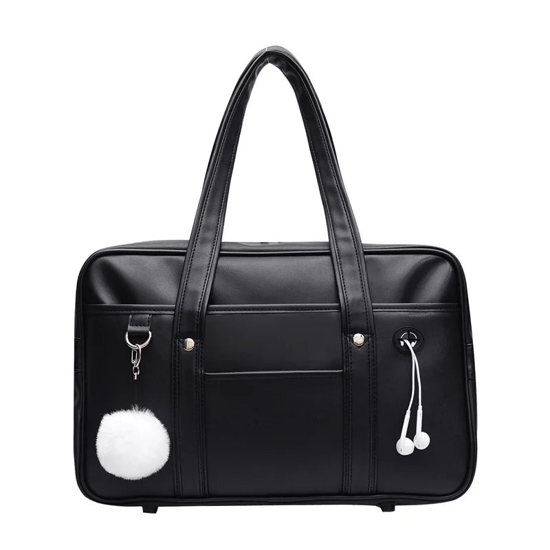 Levoire | Sac à épaule luxueux avec plusieurs compartiments et fermeture éclair Noir