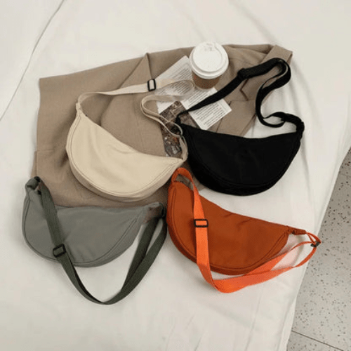 Levoire | Sac à bandoulière en nylon avec fermeture éclair et bandoulière réglable