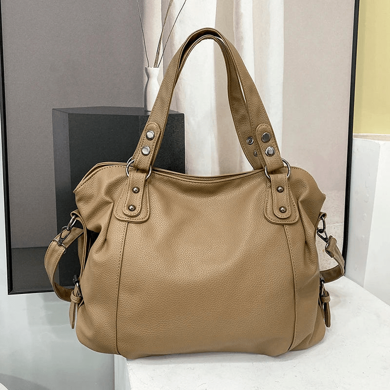 Levoire | Sac à main pour femmes spacieux avec plusieurs compartiments et bandoulière réglable Khaki