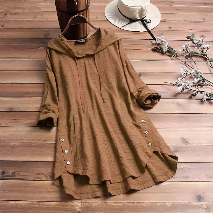 Levoire | T-Shirt Long Femme Confortable Khaki
