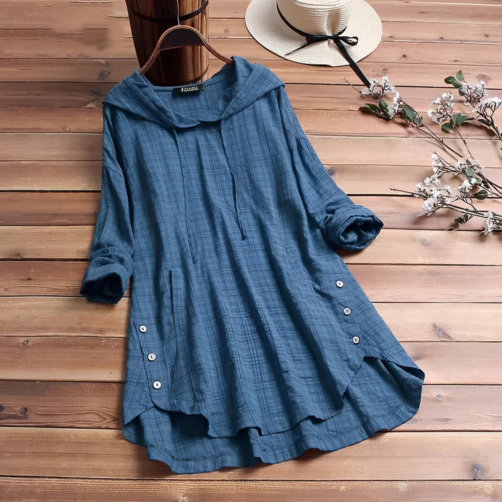 Levoire | T-Shirt Long Femme Confortable Bleu