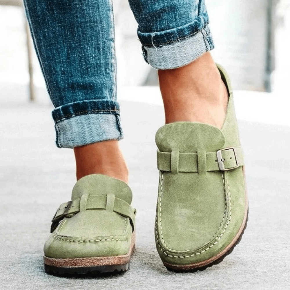 Levoire | Sandales Ergonomiques Confortables Pour Femmes Élégantes, Stables & Polyvalentes Vert