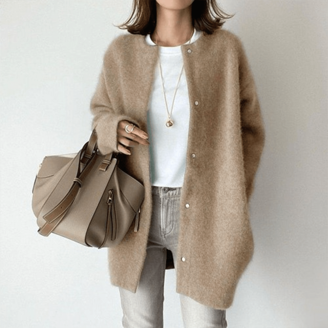 Levoire | Élégante Veste En Tricot En Cachemire Olive