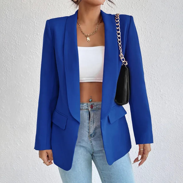 Levoire | Élise Blazer Slim Fit Élégant Élégance Intemporelle Avec Une Touche Moderne Bleu