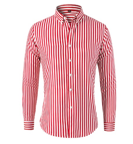 Levoire | Chemise Pour Hommes À Rayures Mode, Élégante & Confortable Rot