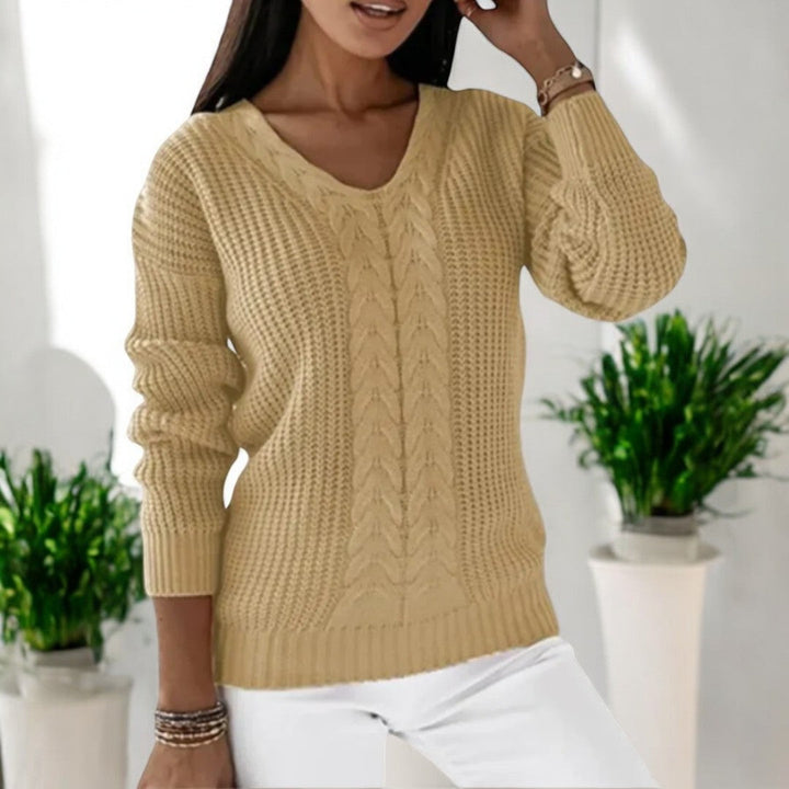 Levoire | Pull Classique En Jersey Orange pastel