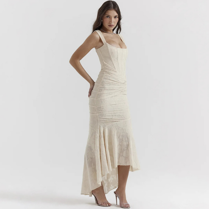 Levoire | Bodycon Maxi Robe Avec Ouverture Paule Juste