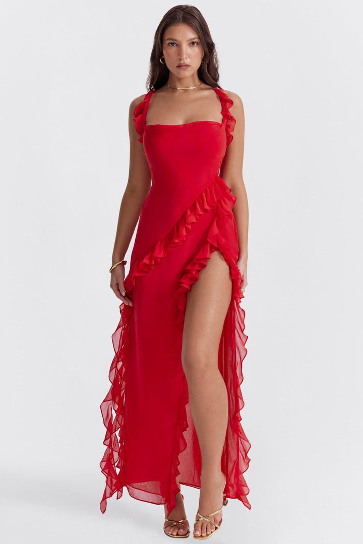 Levoire | Robe D'Été À Trou Sur Le Côté Légère & Confortable Pour Femmes Rot