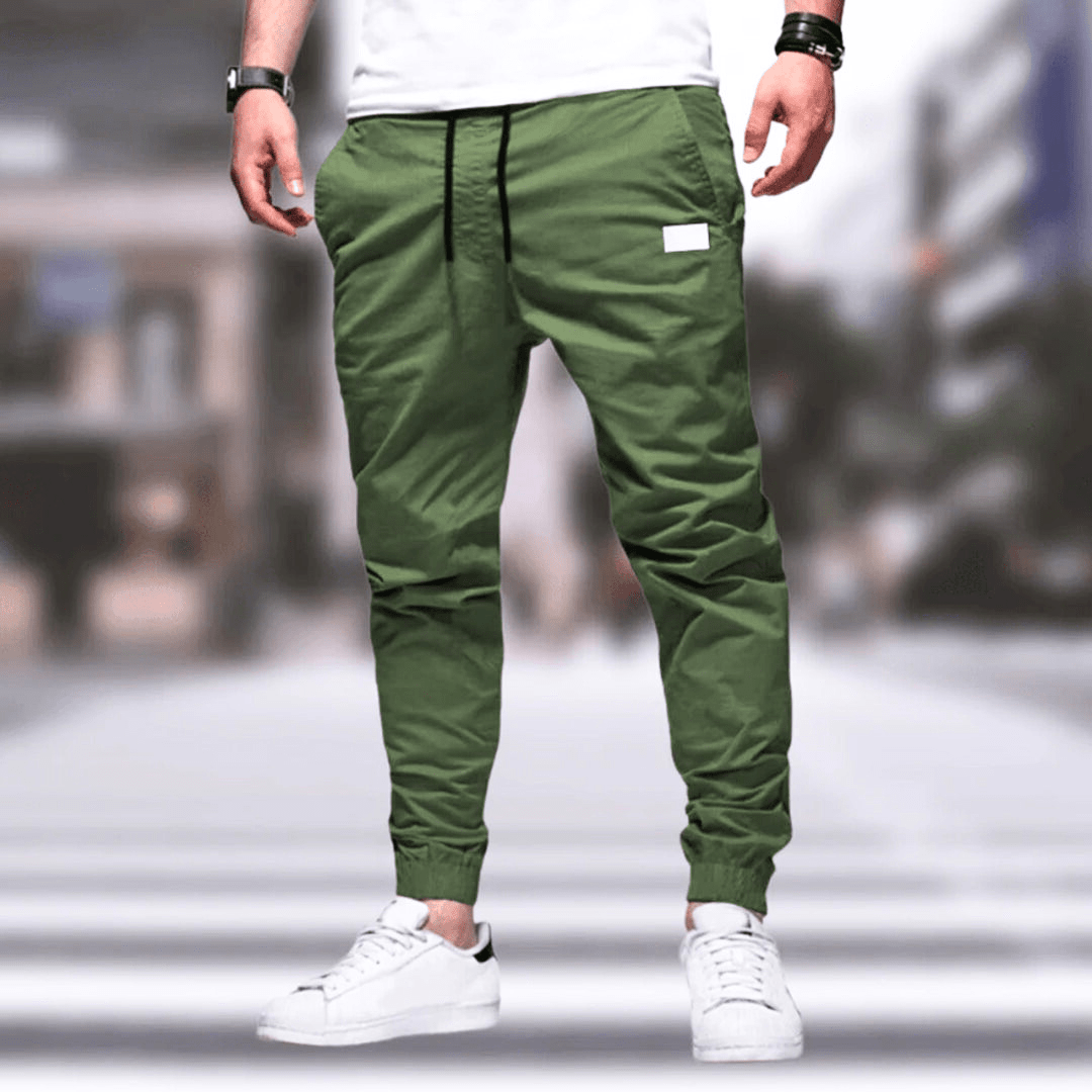 Levoire | Pantalon cargo homme confort ajusté & tendance nouveau style mode homme Vert
