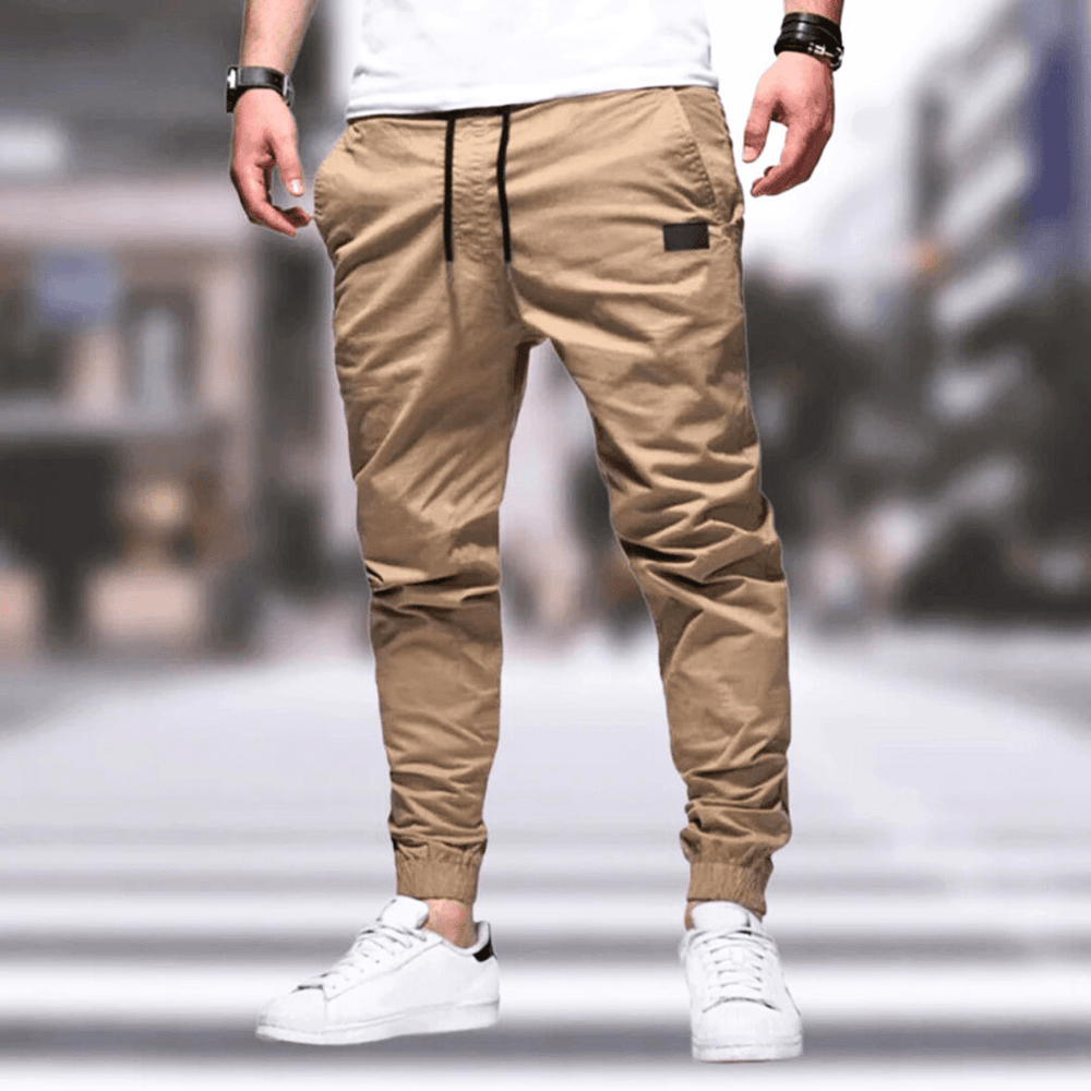 Levoire | Pantalon cargo homme confort ajusté & tendance nouveau style mode homme Beige
