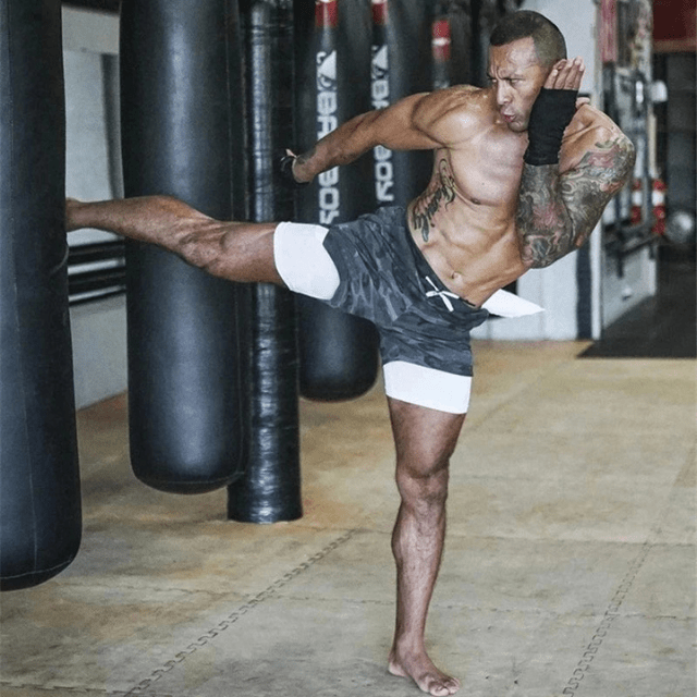 Levoire | Shorts de course pour hommes Pantalon court avec double couche