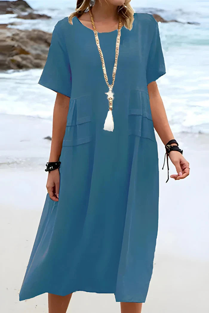 Levoire | Robe asymétrique moderne Bleu